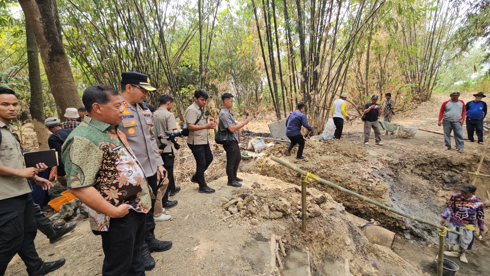 Sinergi Polri dan Pemkab Majalengka, Pembangunan Jembatan Merah Putih di Jatitujuh Dimulai