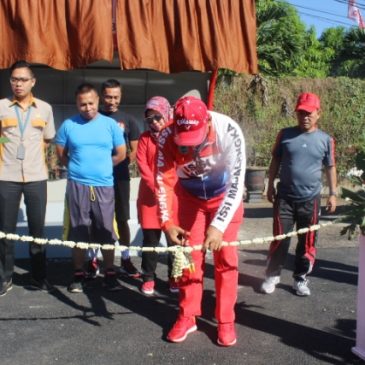 Bupati Resmikan Lapangan Basket Pujasera