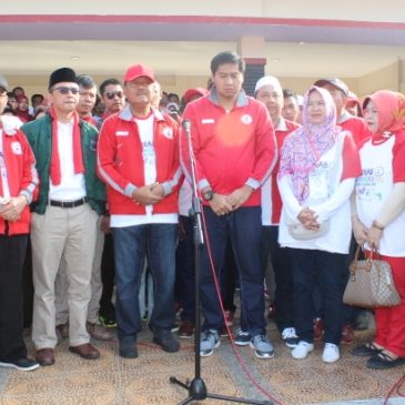 Bupati Hadiri Kirab Kebhinekaan Merah Putih