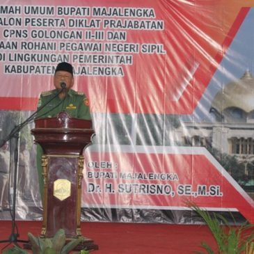 Ceramah Umum Bupati Bagi Calon Peserta Diklat Prajabatan dan Pembinaan Rohani  PNS