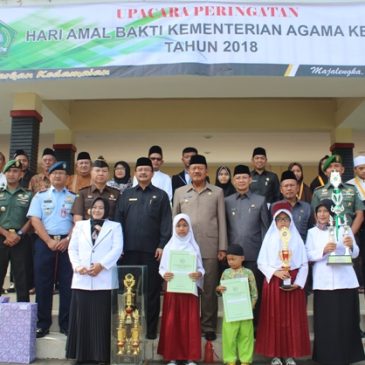 Bupati Pimpin Upacara Amal Bakti Kementerian Agama Ke-72 Tahun 2018