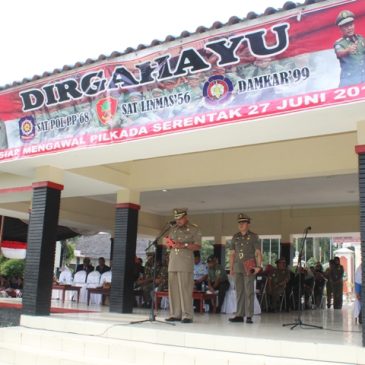 Bupati Majalengka Pimpin Upacara HUT SATPOL PP, SATLINMAS dan Damkar