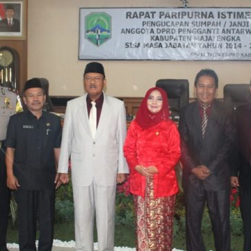 Bupati Hadiri Rapat Paripurna Istimewa Pengganti Antarwaktu Anggota DPRD