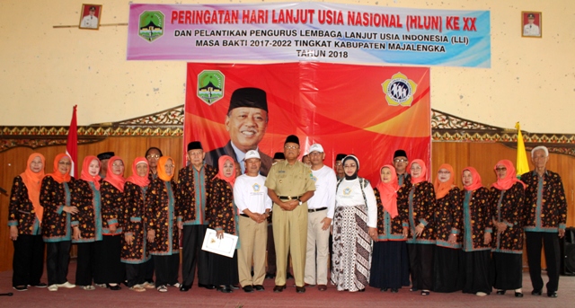 Bupati Hadiri Peringatan Hari Lanjut Usia Nasional Ke-20  Tahun 2018 Tingkat Kab. Majalengka