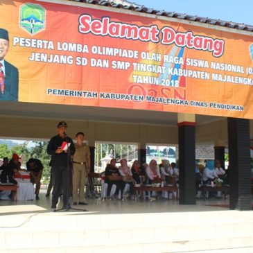 Bupati Majalengka Buka Olimpiade Olahraga Siswa Nasional  Tingkat Kabupaten Majalengka Tahun 2018