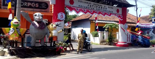 Berpartisipasi di Tingkat Nasional, Desa Jatipamor Masuk Peringkat 10 Besar Lomba Menghias Gapura