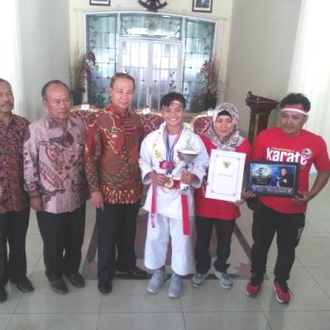 Plt Bupati Kab. Majalengka Sambut Juara Karate Internasional Tingkat SLTP