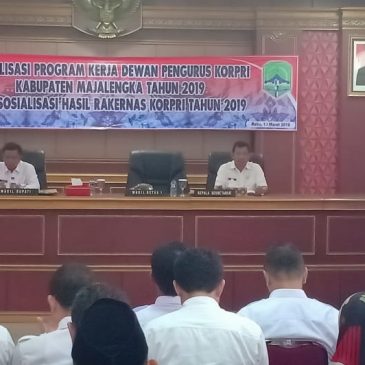 Wakil Bupati Buka Sosialisasi Program Kerja Pengurus Korpri Tahun 2019