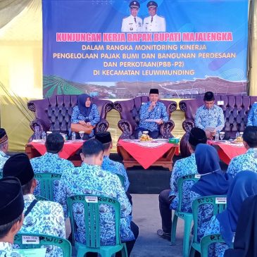 Bupati Monitoring Kinerja Pengelolaan PBB-P2 di Kecamatan Leuwimunding