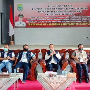 Bupati Majalengka Mengadakan Kunjungan Kerja Terakhir ke Kecamatan Lemahsugih dan Malausma.