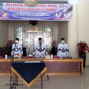 Bupati Hadiri Pelantikan Pengurus PGRI Kabupaten Majalengka Masa Bhakti XXII Tahun 2020-2025