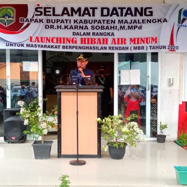Bupati Launching Hibar Air Minum Dalam Program MBR