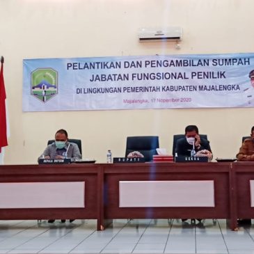 Bupati Pimpin Pelantikan Dan Pengambilan Sumpah Jabatan Fungsional Penilik