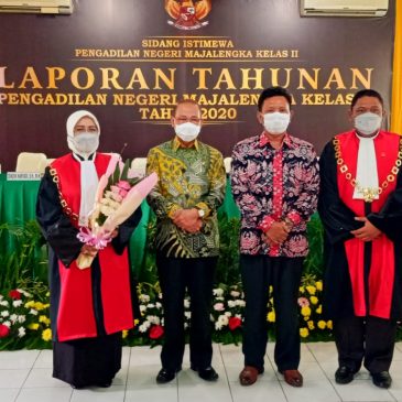 Bupati Hadiri Sidang Istimewa Laporan Tahunan Pengadilan Negeri Majalengka Tahun 2020