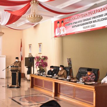 Bupati Lepas 14 Kafilah Seleksi Tilawatil Quran dan Hadist (STQH) XVII Tingkat Provinsi Jawa Barat  Tahun 2021