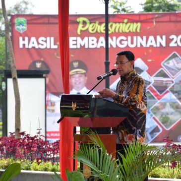 Bupati Resmikan Hasil-Hasil Pembangunan Tahun 2021