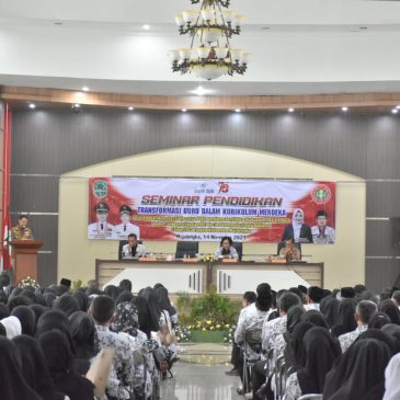 Bupati Buka Kegiatan Seminar Pendidikan Bertajuk “Transformasi Guru Dalam Kurikulum Merdeka”