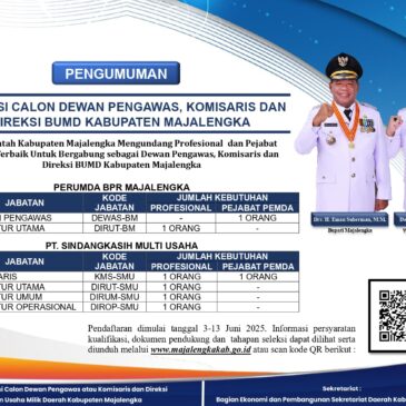 SELEKSI CALON DEWAN PENGAWAS, KOMISARIS DAN BUMD KABUPATEN MAJALENGKA