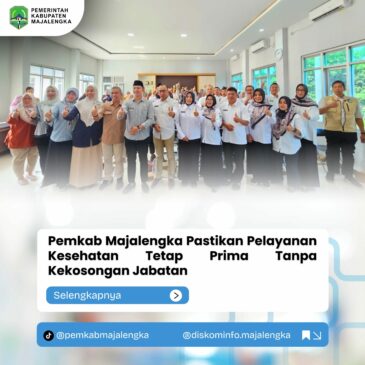 Wakil Bupati Majalengka Serahkan Petikan Keputusan Bupati Terkait Pengangkatan Kepala UPTD, Pastikan Pelayanan Kesehatan Tetap Prima Tanpa Kekosongan Jabatan