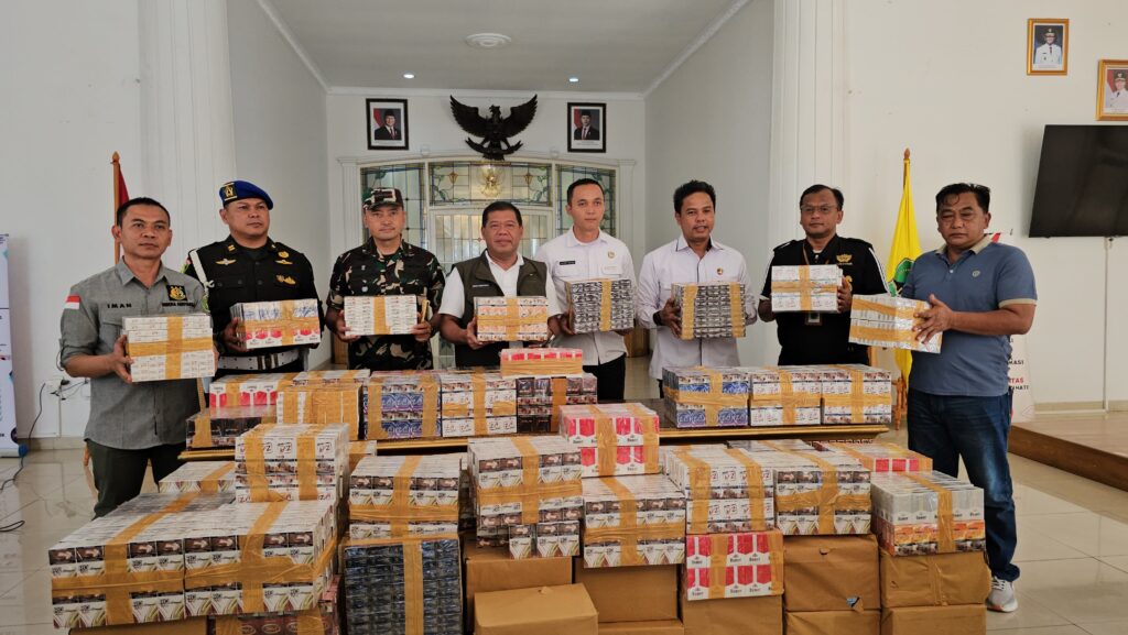 Rokok hasil sitaan Satgas BKCHT
