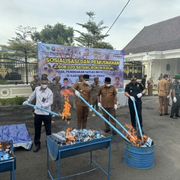 Sinergi Pemberantasan Rokok Ilegal di Majalengka: Jutaan Batang Dimusnahkan, Selamatkan Potensi Kerugian Negara Miliar Rupiah
